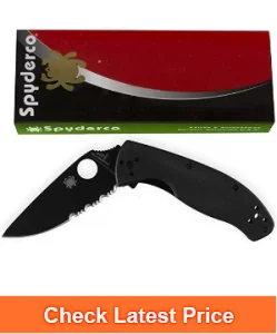 Spyderco C122GBBKPS Tenacious Folding Knife 3.38"