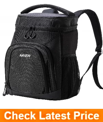 MIER Insulated Cooler Backpack Leakproof Soft Cooler 